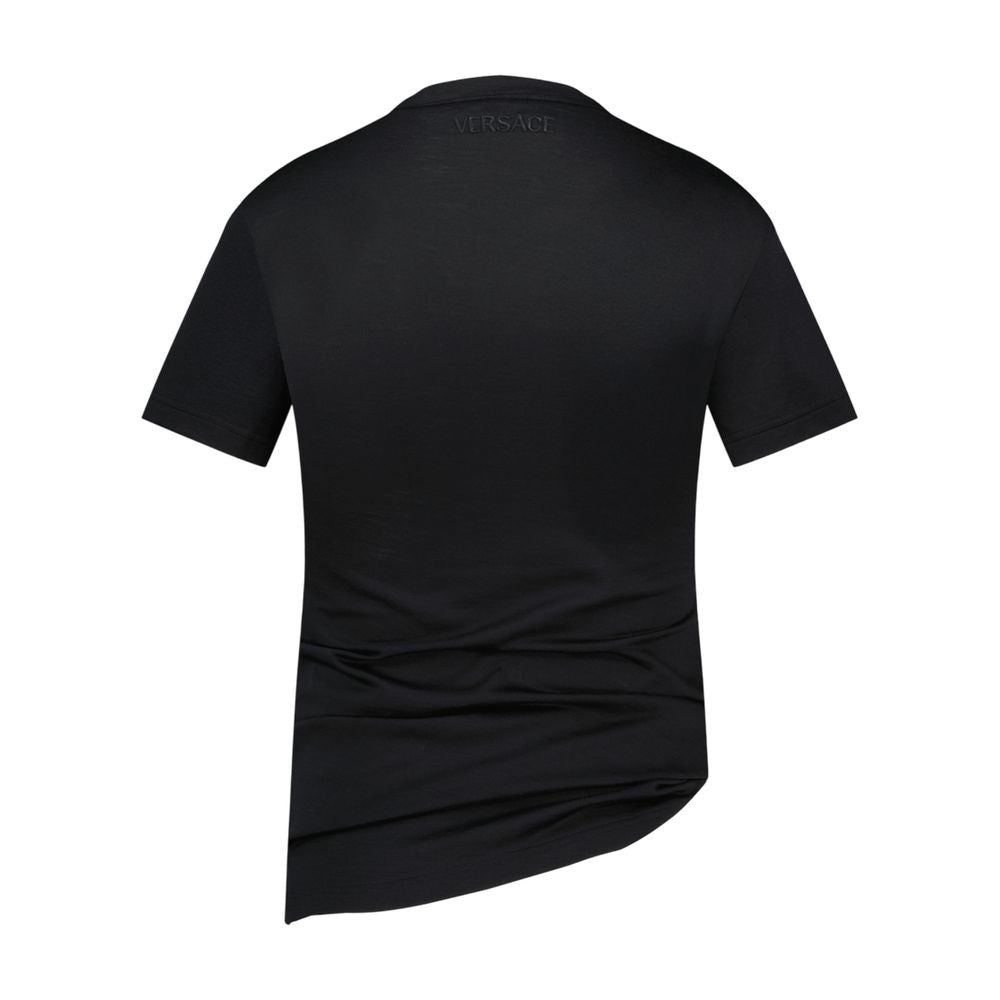 Versace Logo T Shirt - Cotton - Black