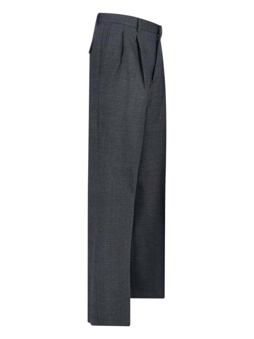 Sunflower Straight-Leg Trousers With Front Pleats