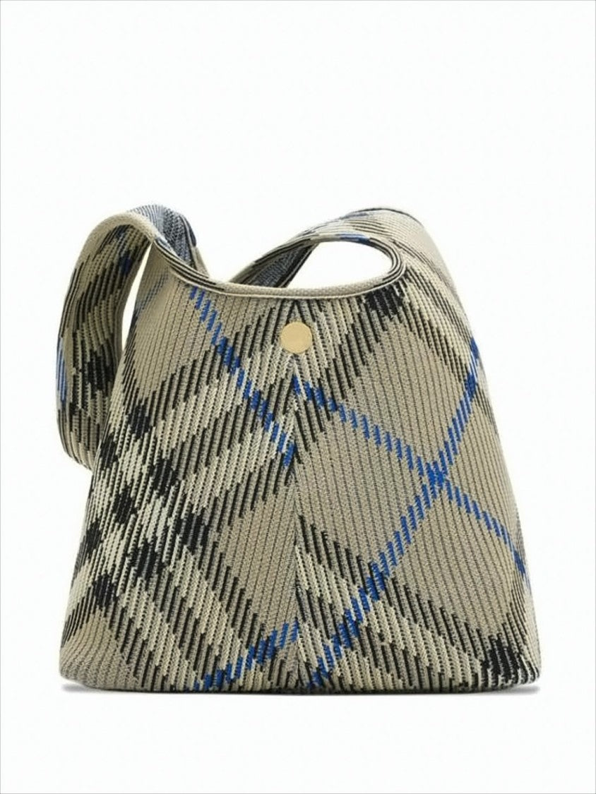 Burberry Textured Nylon Tote Bag