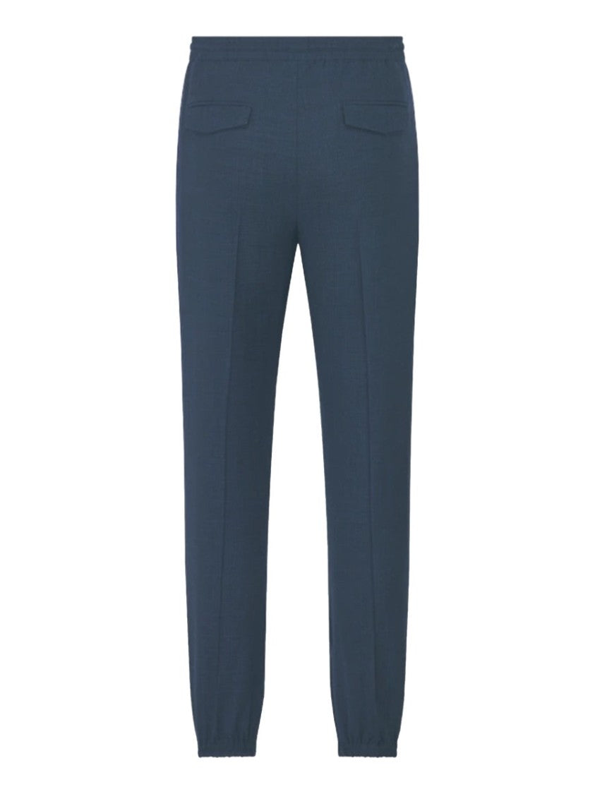 Dior Neutrals Pleated Wool-Blend Formal Pants