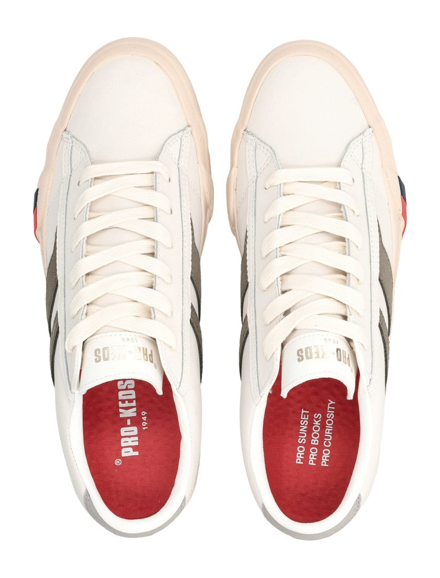 Pro-Keds Royal Classic Olive Green Stripe Low-Top Sneakers