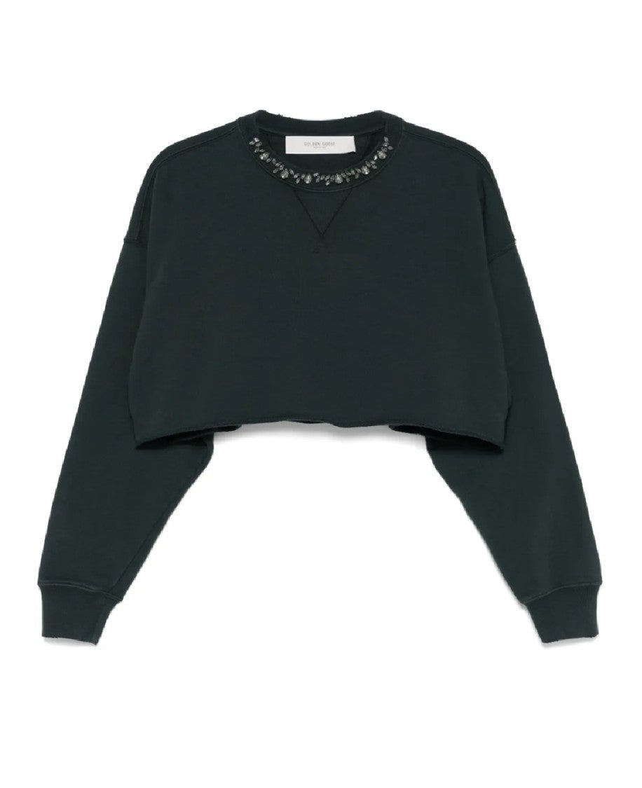 Golden Goose Golden Ws Cropped Sweatshirt