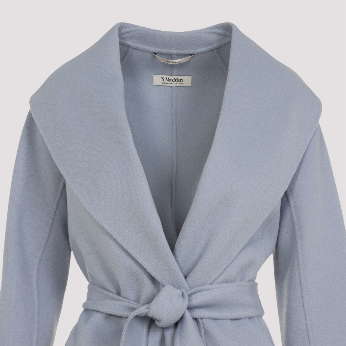 Max Mara Sky Blue Messi Wool Coat