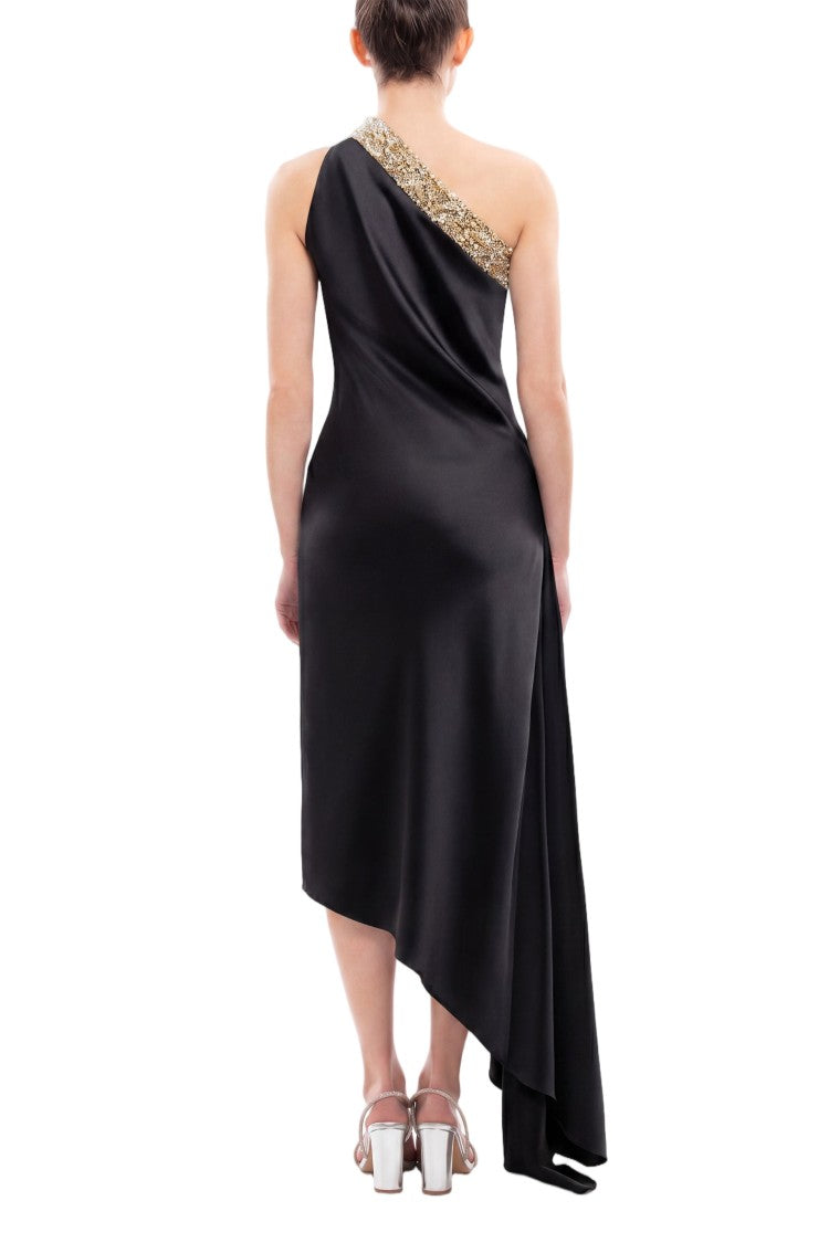 Saiid Kobeisy Asymmetrical One-Shoulder Embellished Dress