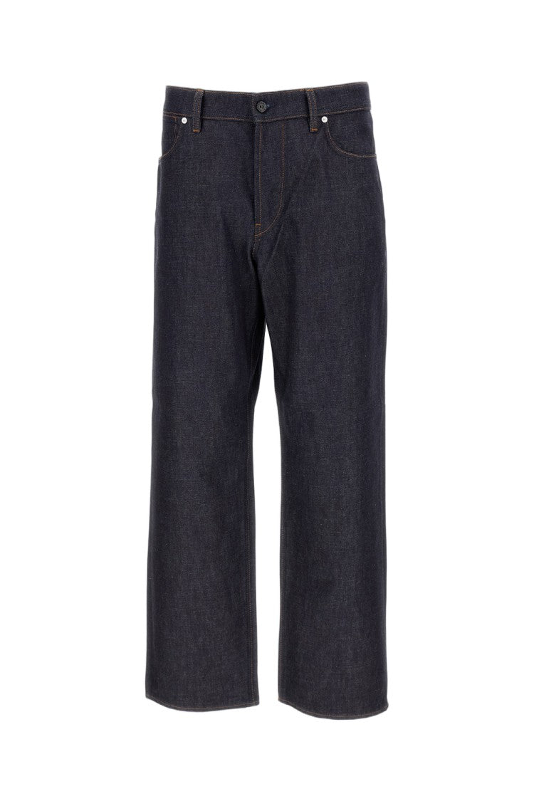 Stone Island Vintage-Washed Loose-Fit Denim Pants