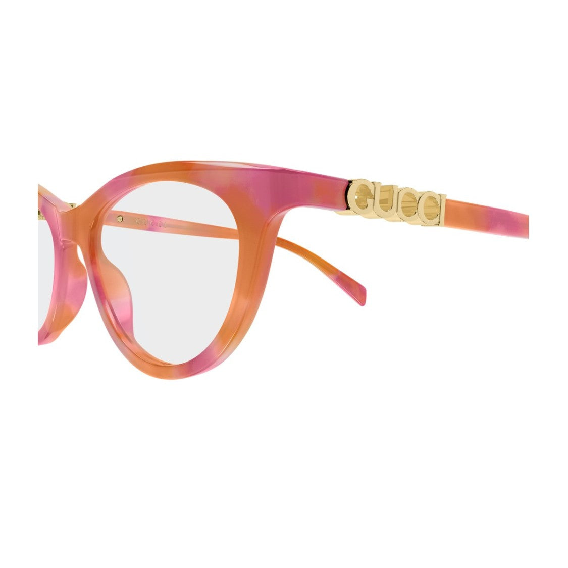Gucci Gg2034o Havana Pink Acetate Butterfly Eyeglasses
