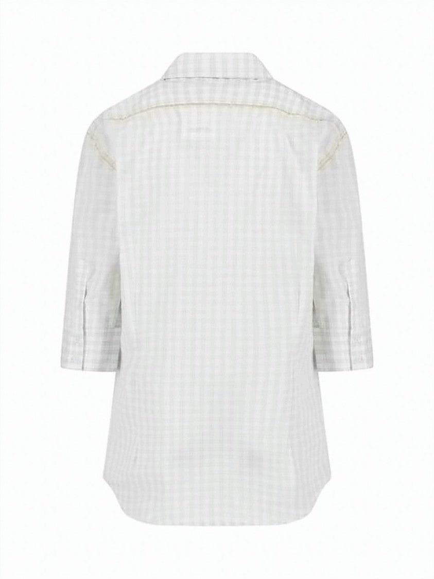 Paloma Wool Light Checkered Short-Sleeved Shirt With Classic Collar