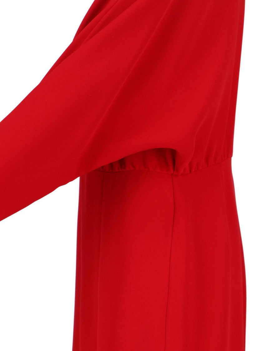 Valentino Red Silk Maxi Dress