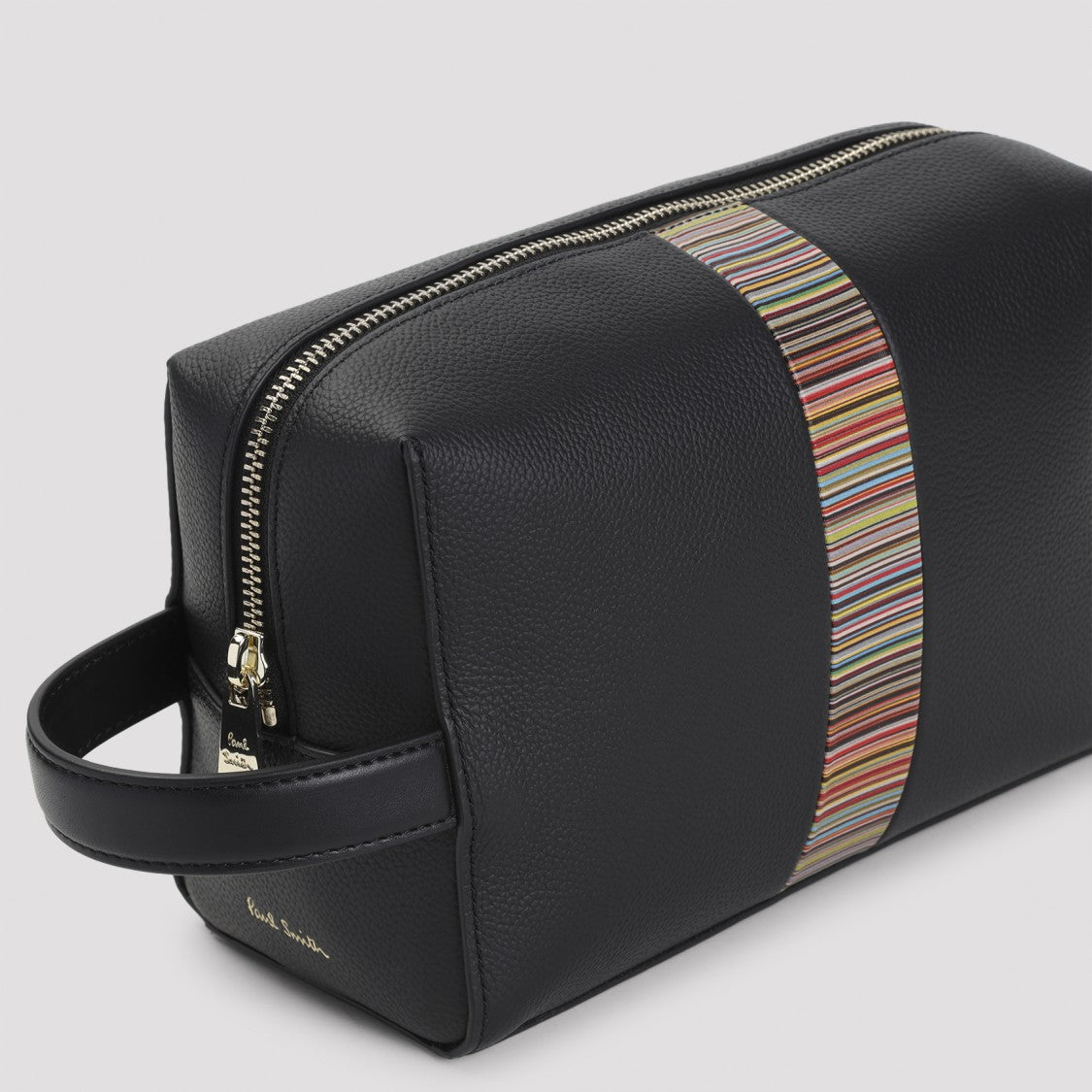 Paul Smith Luxe Black Leather Beauty Case