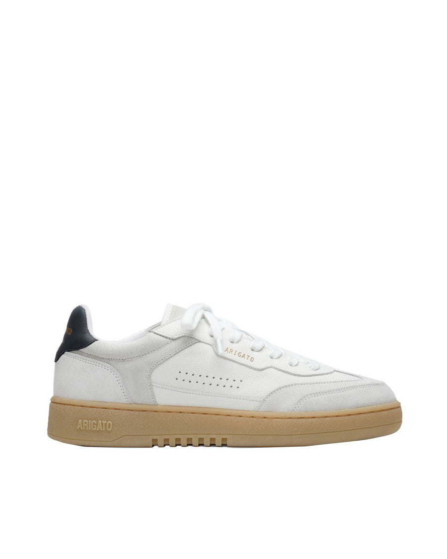 Axel Arigato White Dice T-Toe Leather-Suede Sneakers