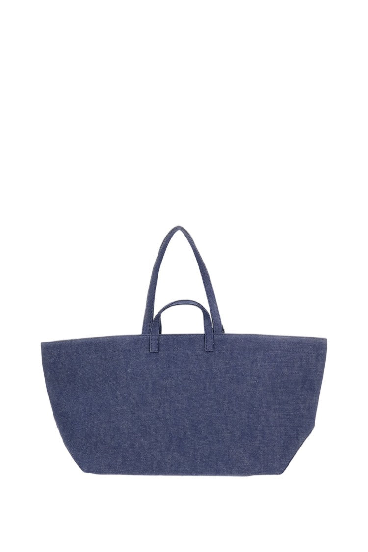 A.P.C. Blue Le Drummer Toile Large Tote Bag