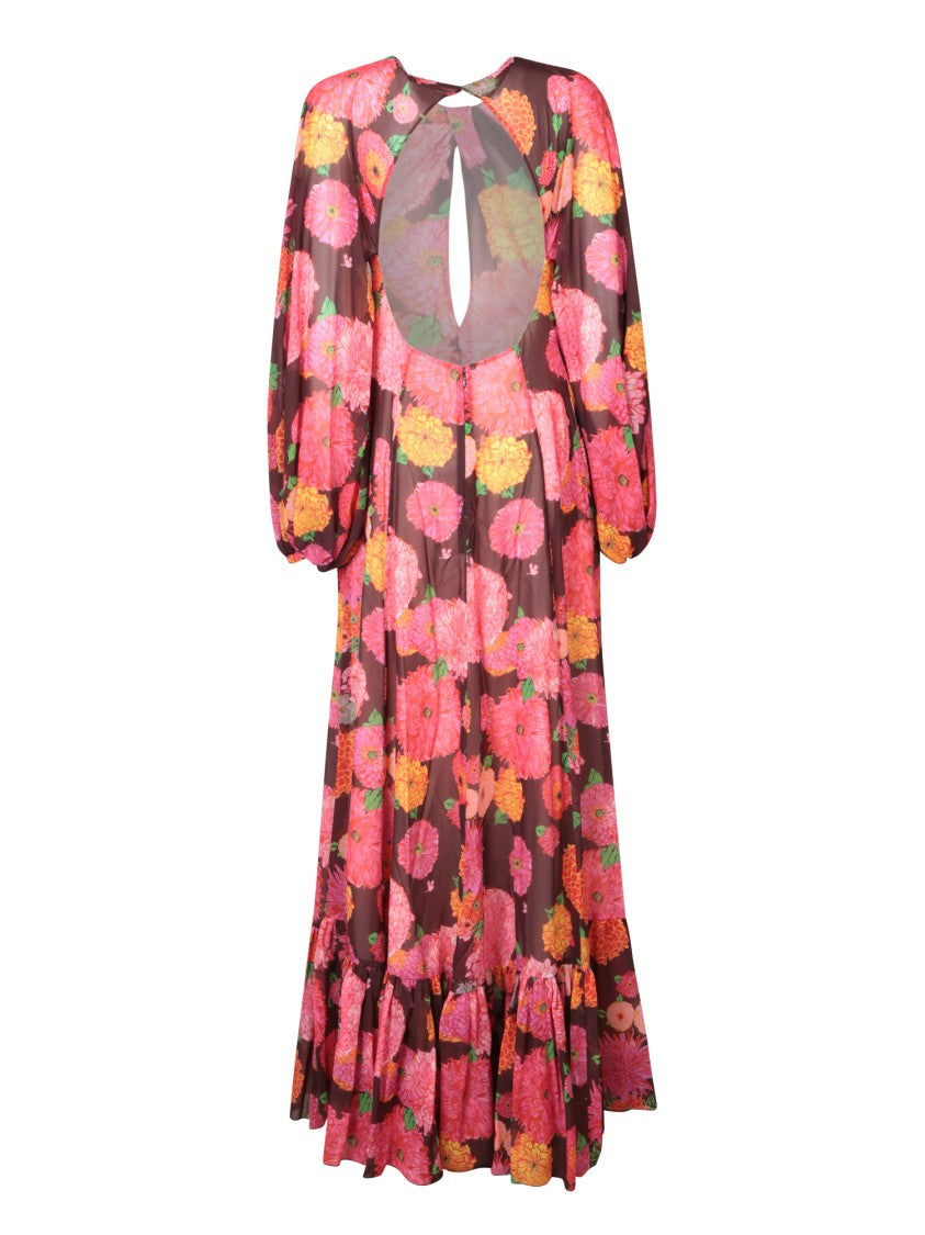 La Double J Pleated Floral Dress