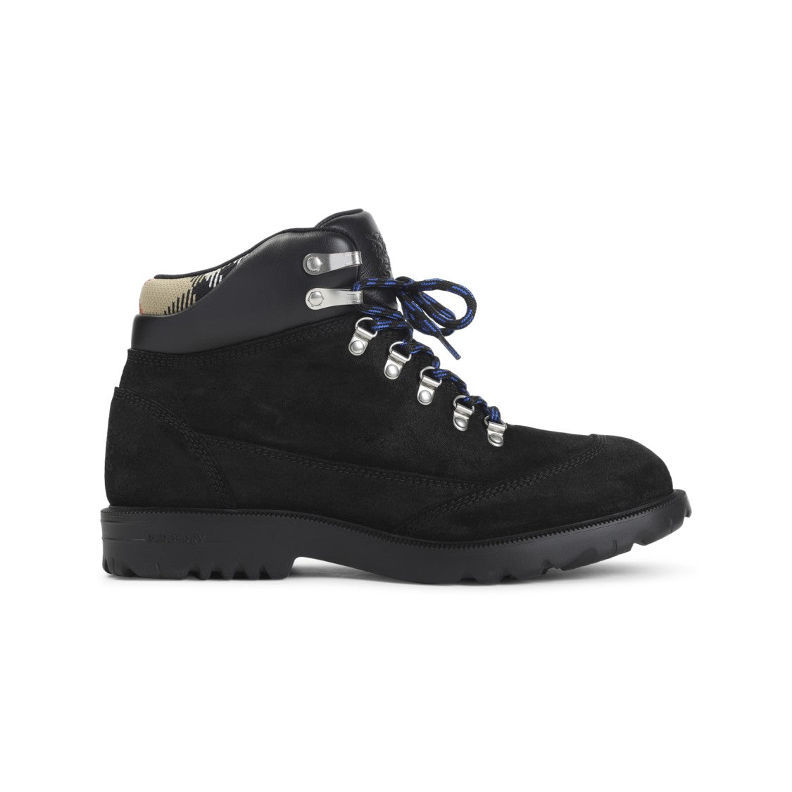 Burberry Rugged Black Suede Ankle Boots