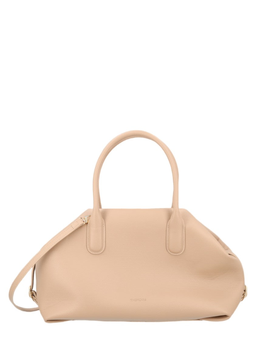 Themoirè Medium Structured Handbag With Rounded Handles And Detachable Strap
