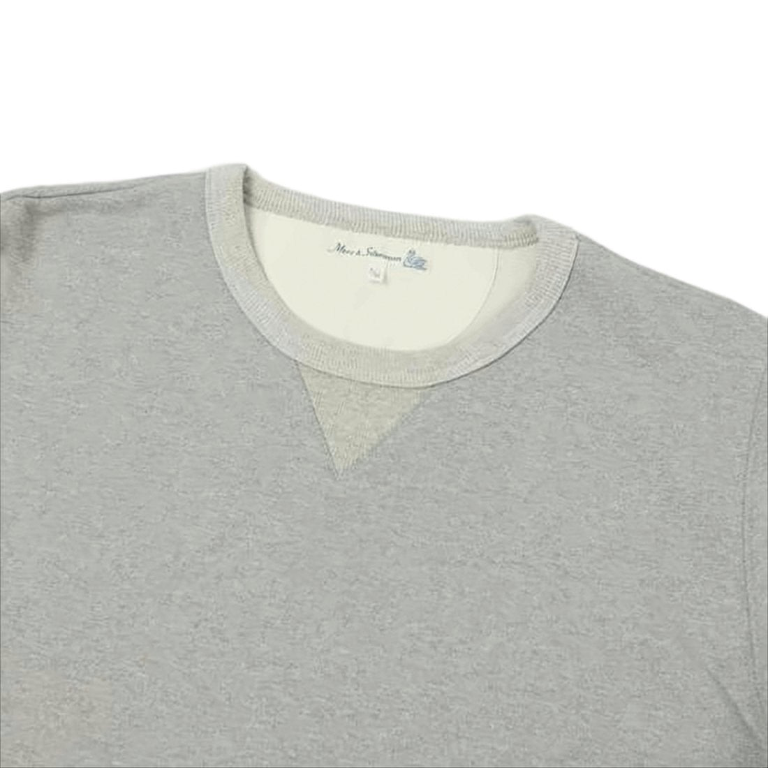 Merz B. Schwanen Heathered Grey Long-Sleeve Crew Neck Shirt