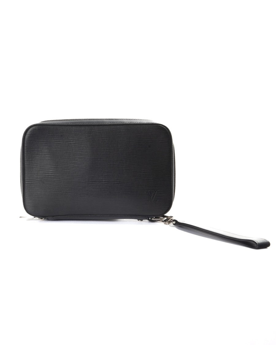 Louis Vuitton Black Epi Leather Dandy Mm Zip Wallet