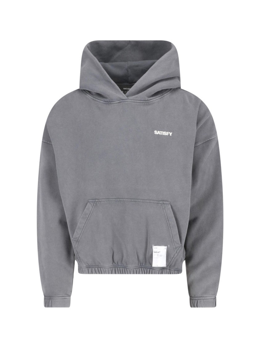 Satisfy Gray Softcell™ Cotton Hooded Sweatshirt