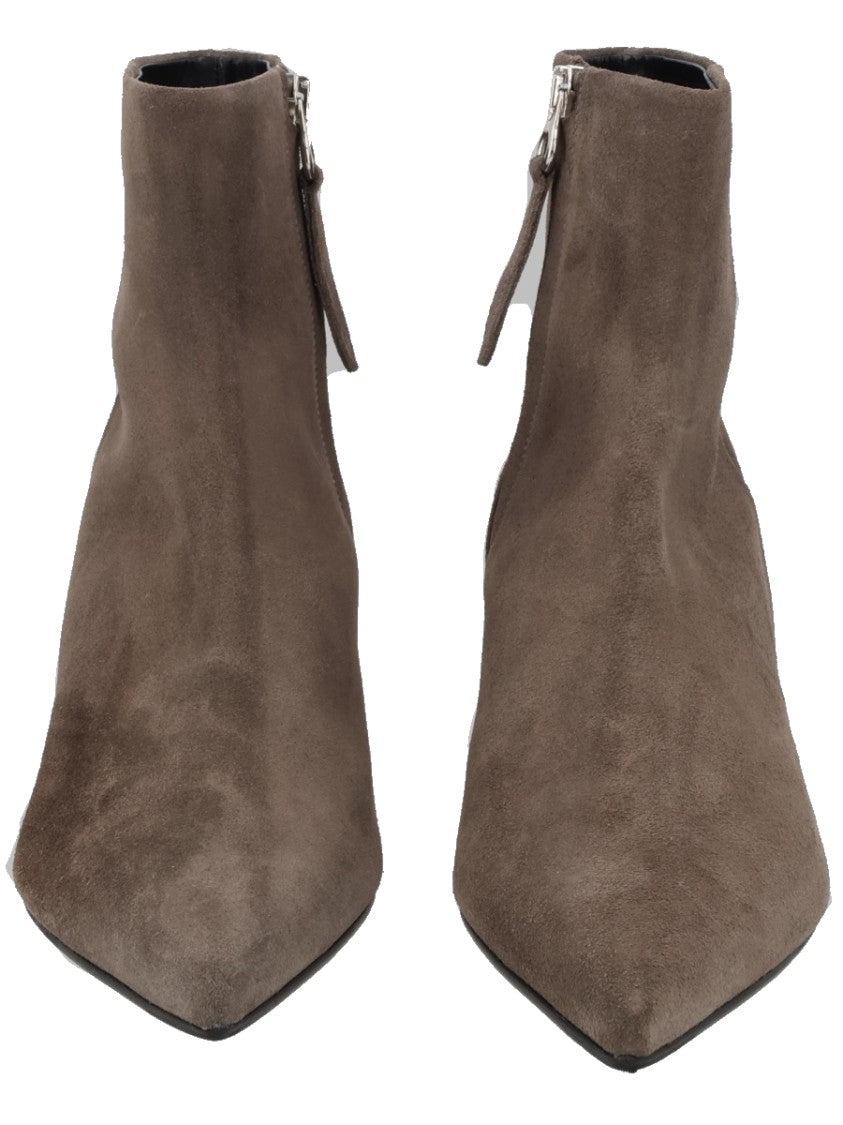 Aeydē Pointed Toe Ankle Boots With 3.5 Cm Kitten Heel