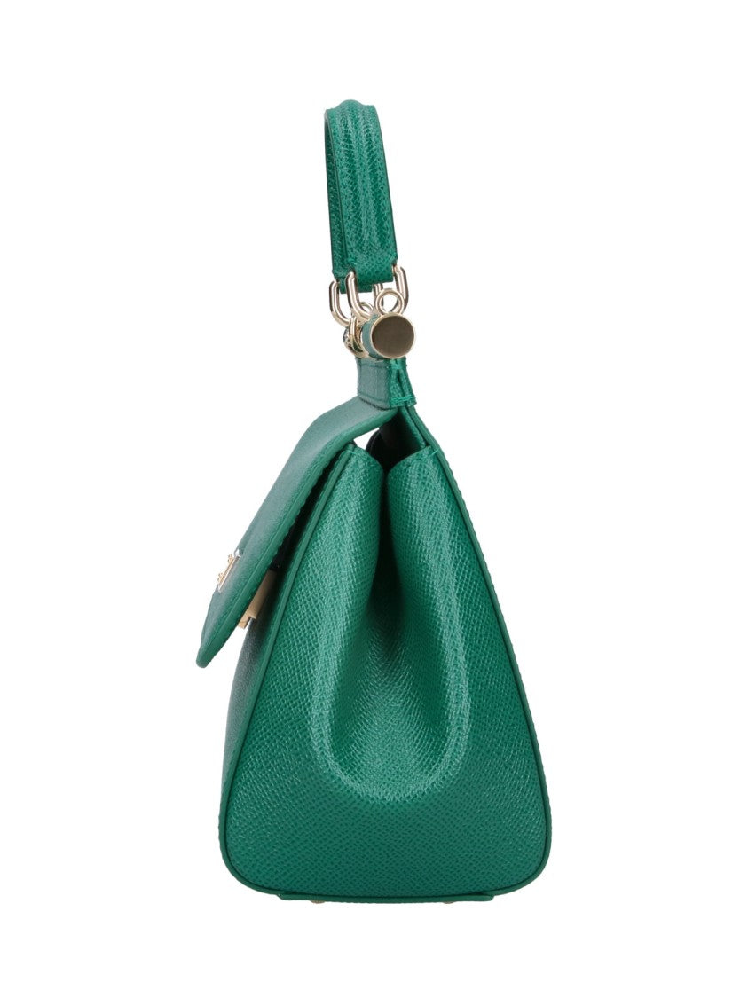 Dolce & Gabbana Green Sicily Leather Tote Bag