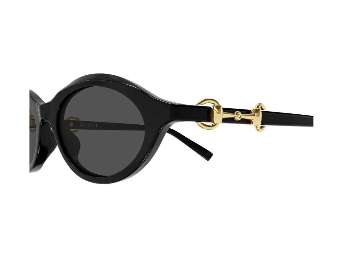 Gucci Black Gg2215s Rounded Acetate Sunglasses
