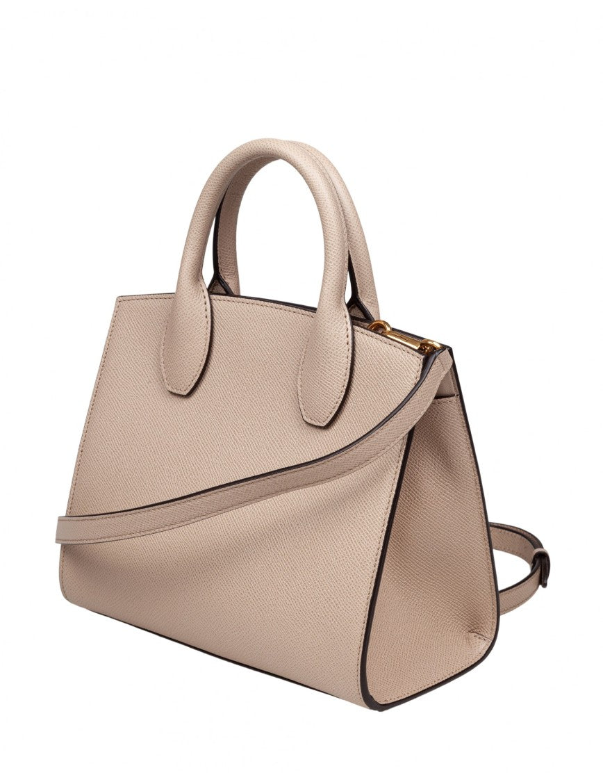 Salvatore Ferragamo Hammered Leather Daino Studio Box Bag