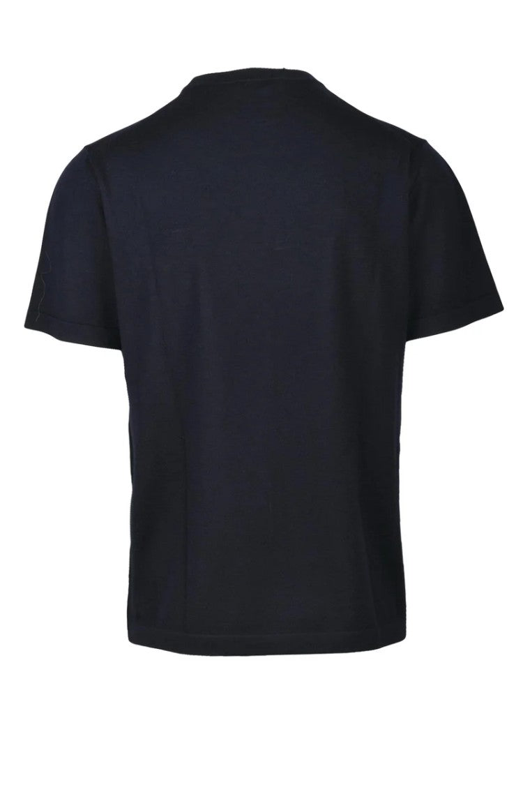 Cruna Navy Virgin Wool Men's Under Jacket Sweater