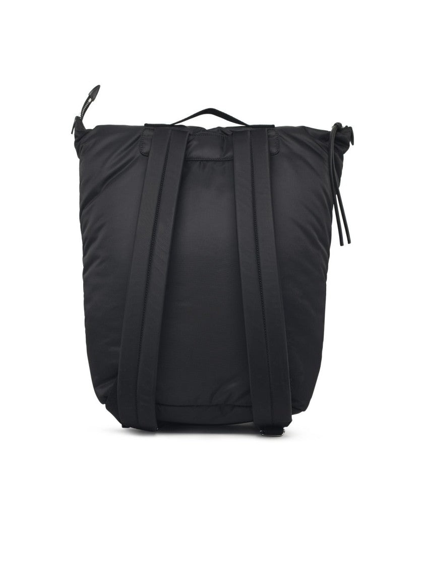 Maison Margiela Black Fabric Backpack With Iconic Four Stitches Detail