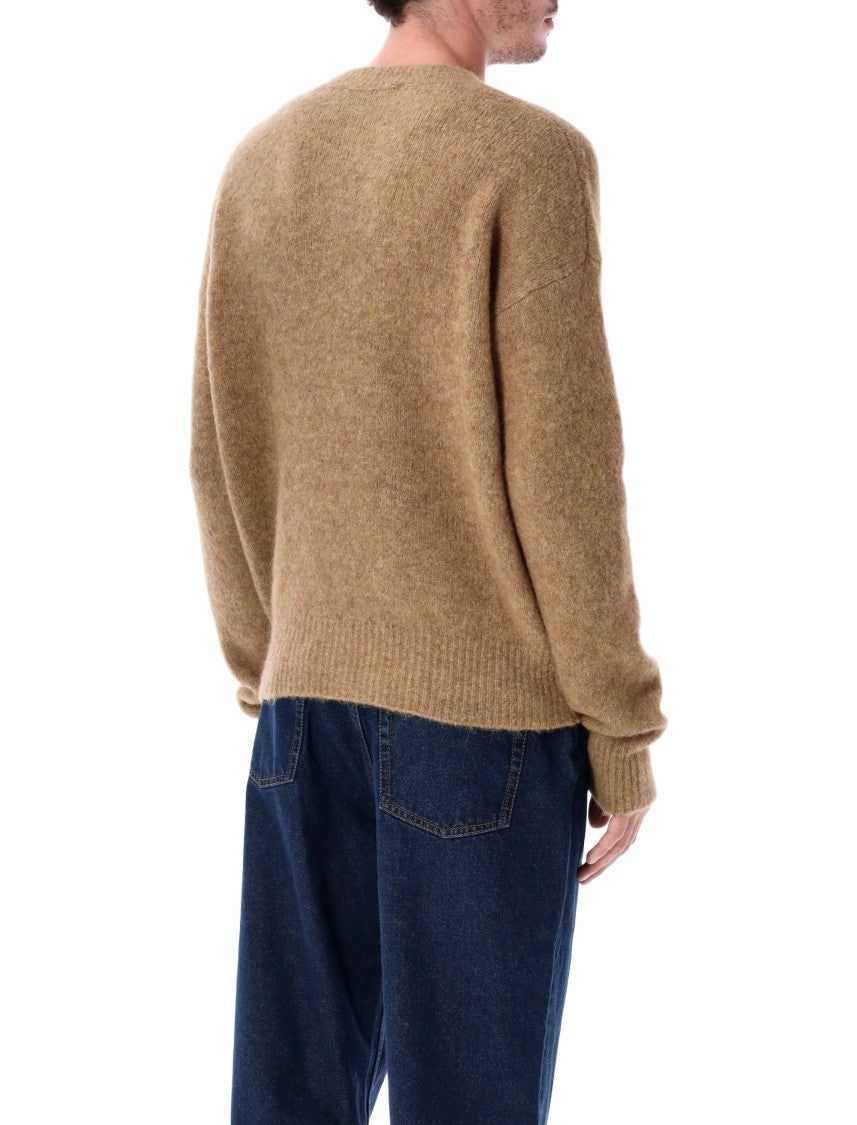 Ami Paris Alpaca Blend Crew Neck Sweater