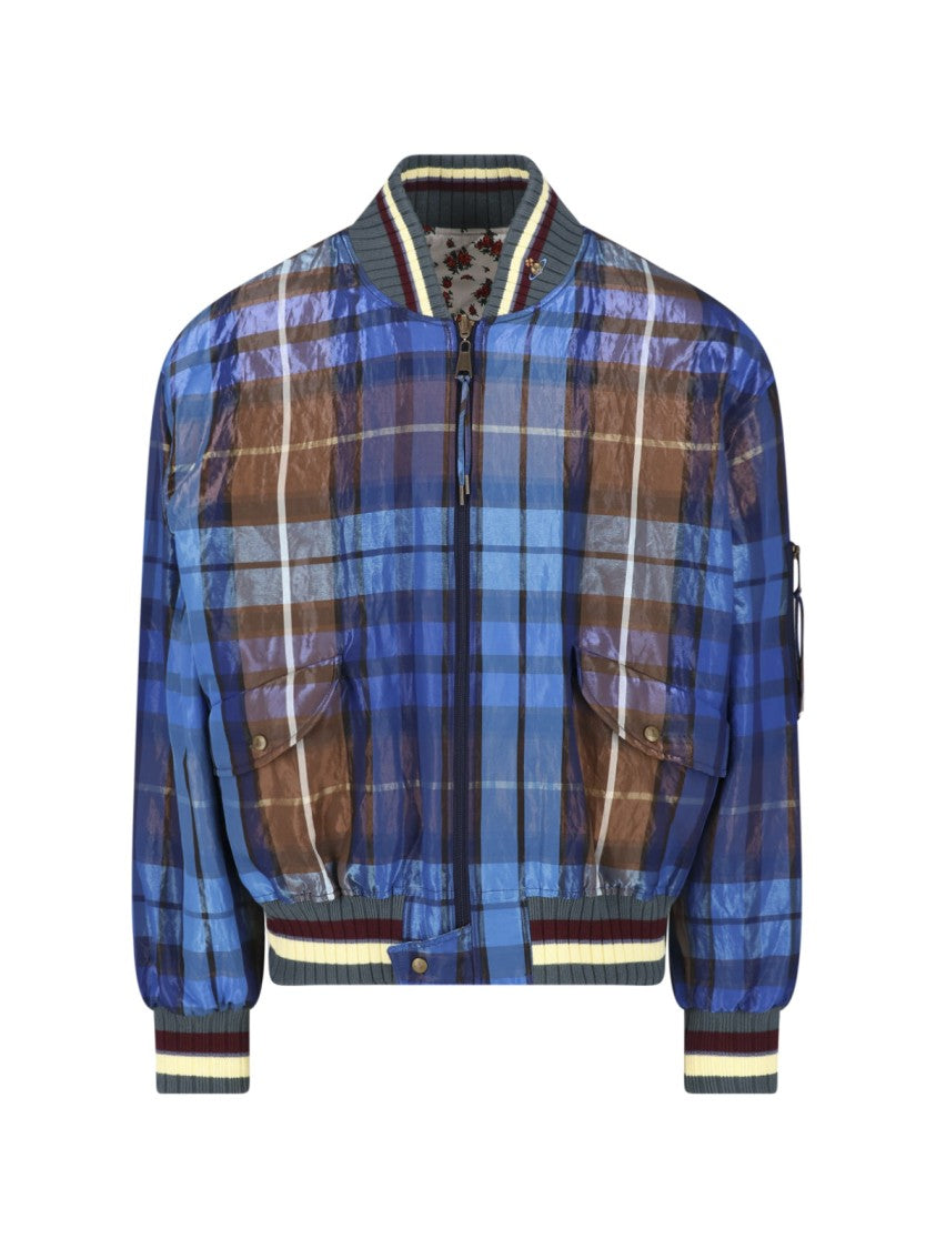 Vivienne Westwood Multicolor Bernardo Reversible Bomber Jacket