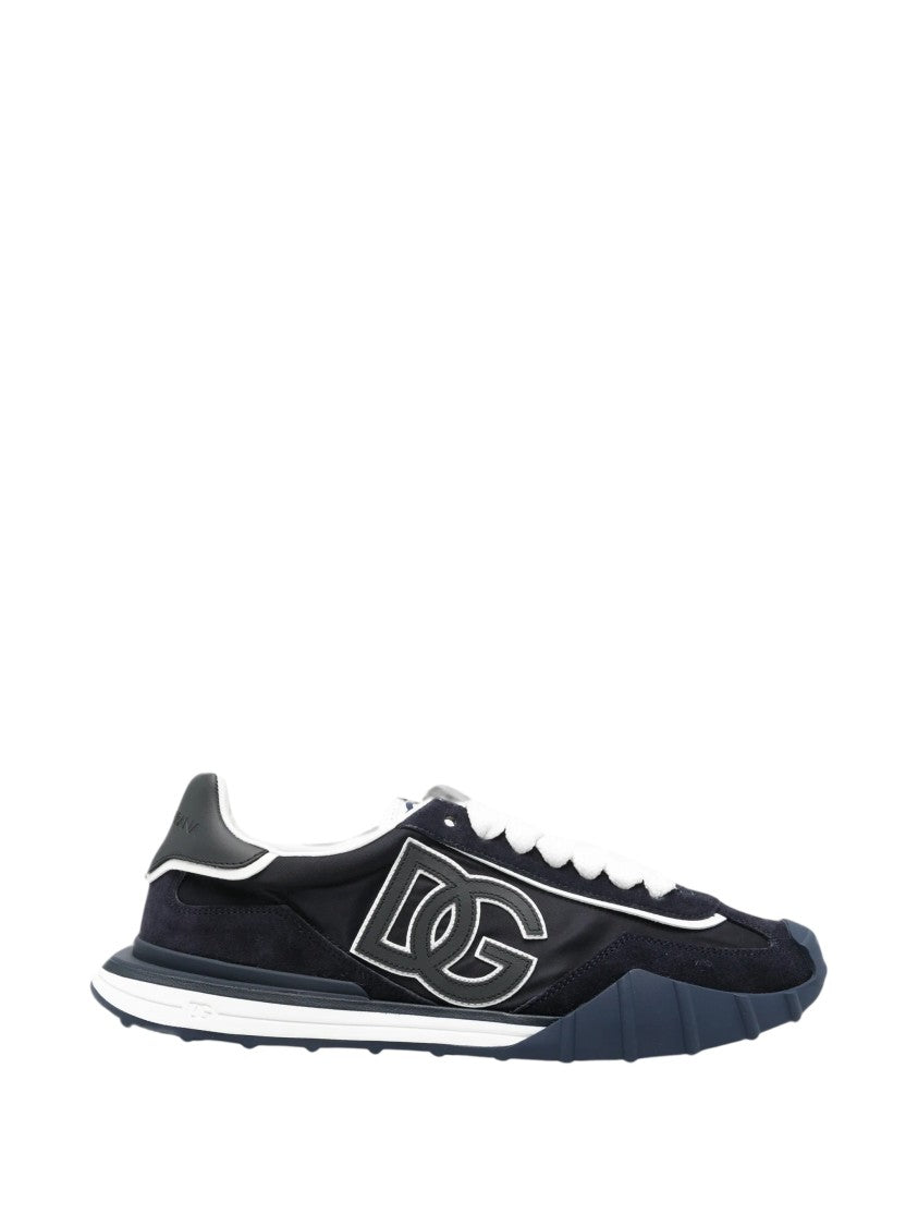 Dolce & Gabbana Sneaker Bassa Black Low-Top Leather Sneakers