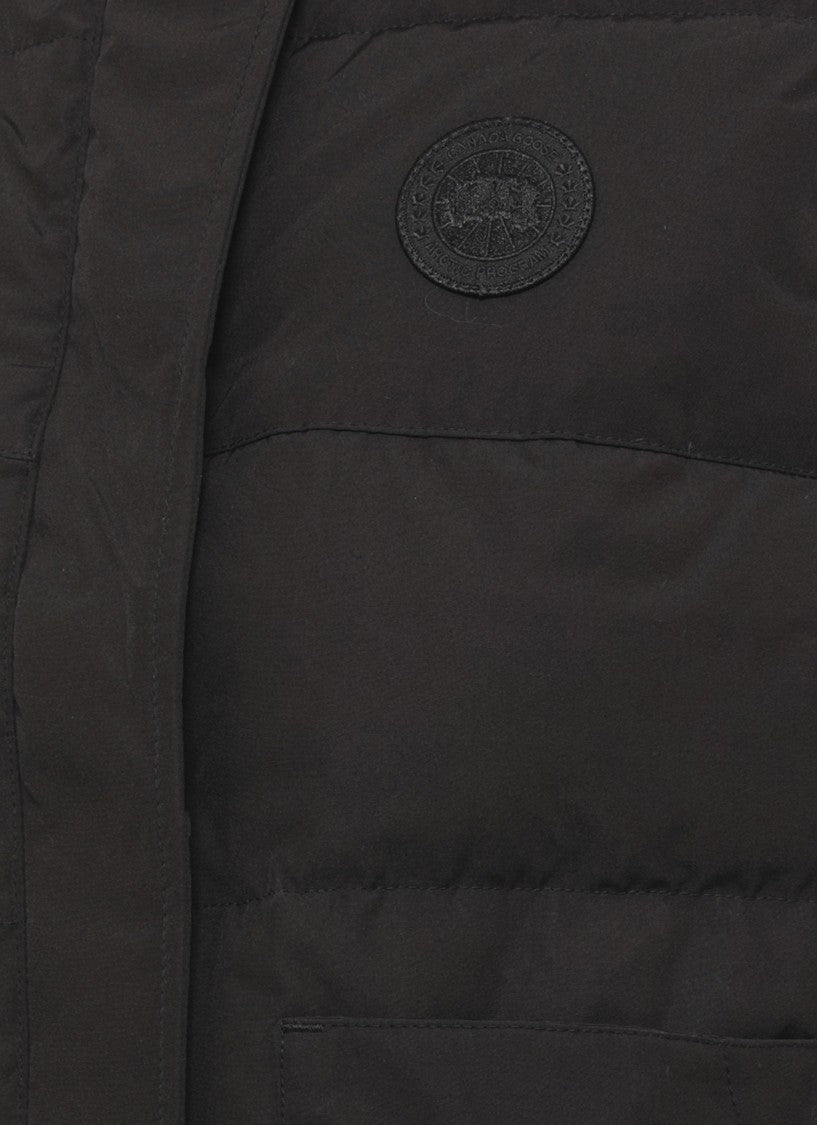 Canada Goose High Neck Padded Sleeveless Coat With Minimalist Design