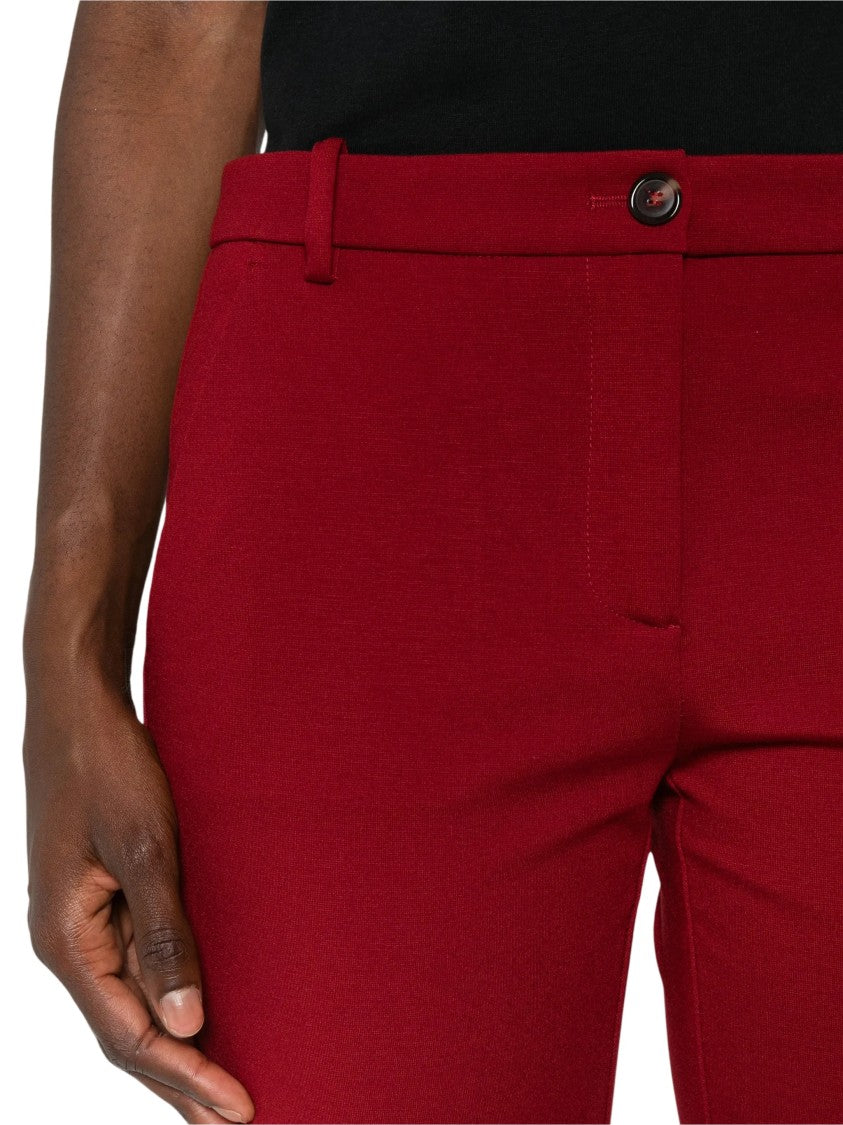 Pinko Bello Pantalone Red Straight-Leg Pants