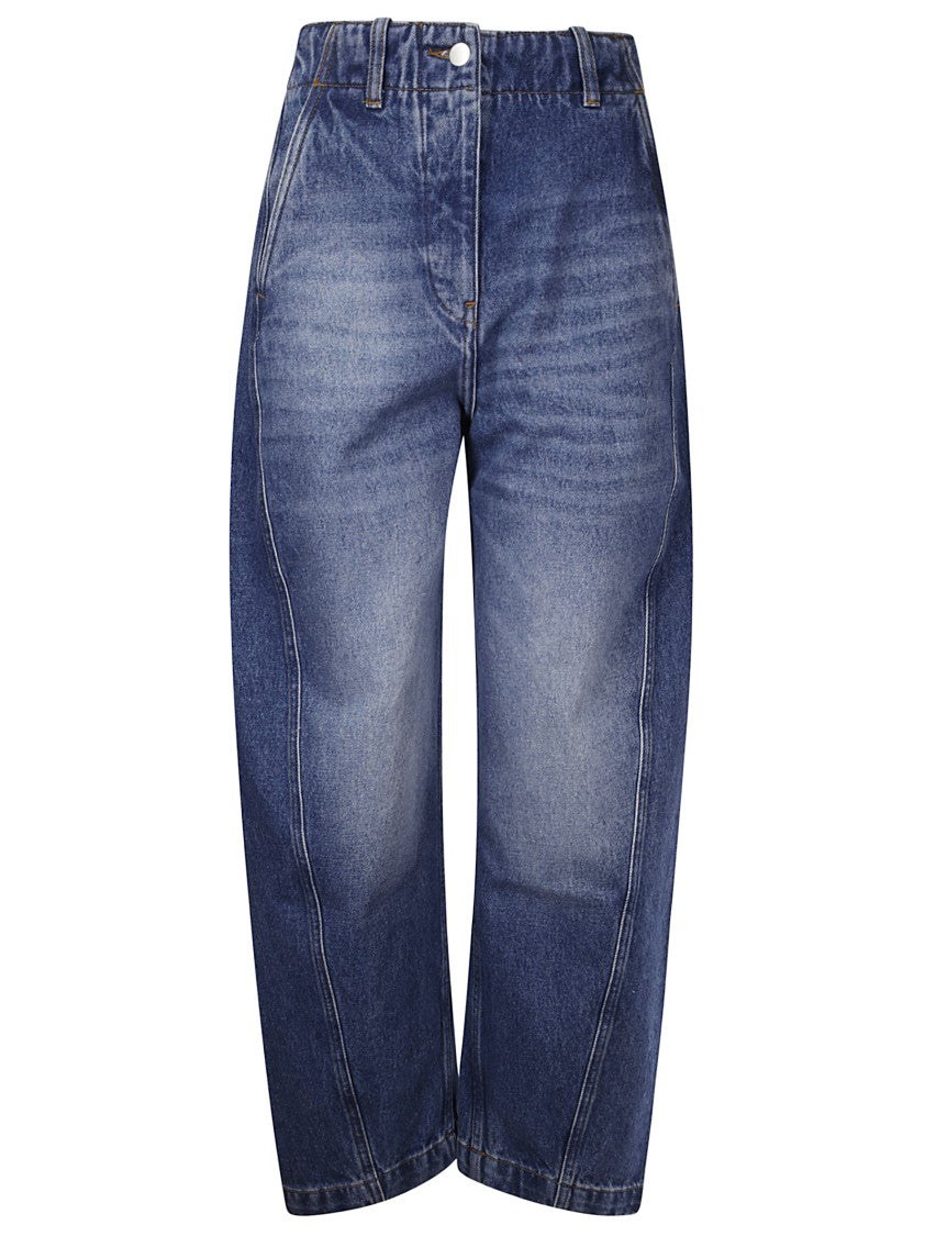 Studio Nicholson Jeans Vita Alta Quattro Tasche, Baggy Fit.
