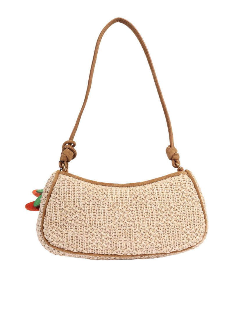Marc Jacobs Woven Flower Charm Shoulder Bag