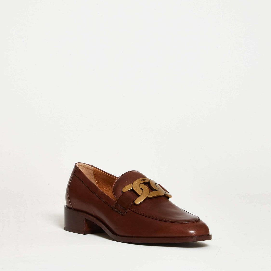 Tod's 35mm Heel Leather Moccasin