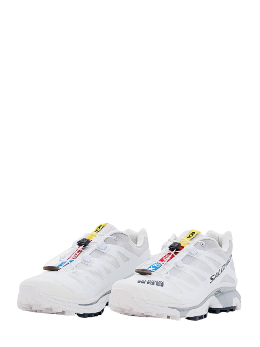 Salomon White Mesh Xt4 Og Sneakers
