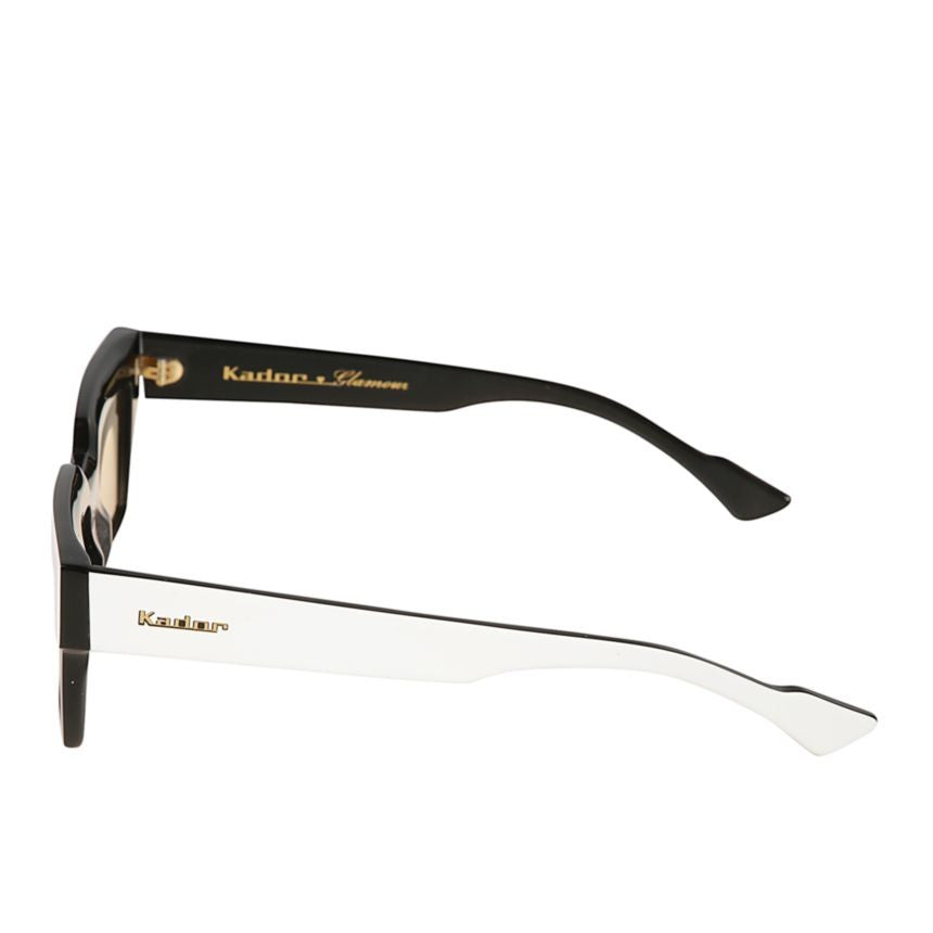 Kador Smart Bold Rectangular Black And White Sunglasses