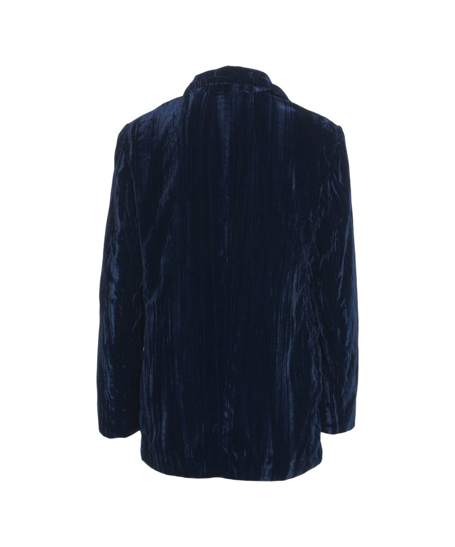 Liu Jo Velvet Blazer With Classic Notched Collar