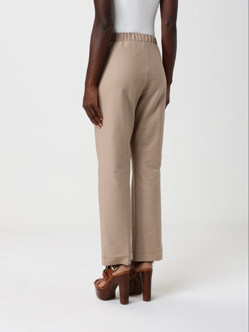 Max Mara Straight-Leg Pants With Relaxed Fit And Cuffed Hem