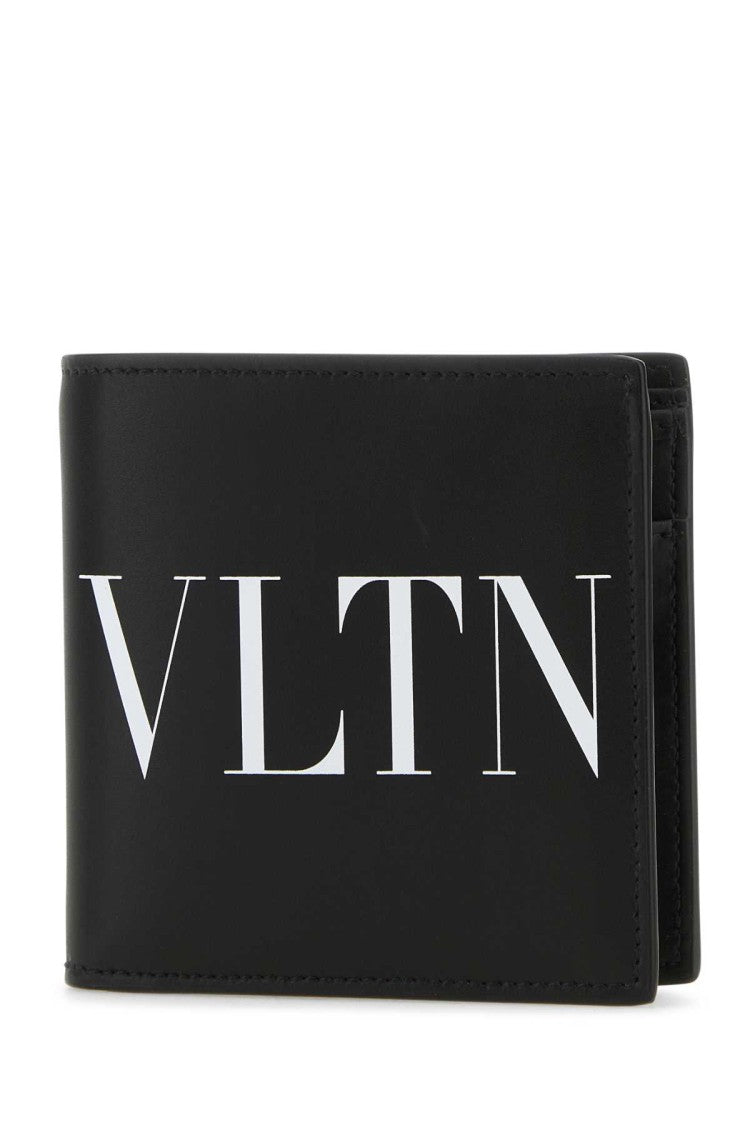 Valentino Garavani Black Leather Vltn Wallet