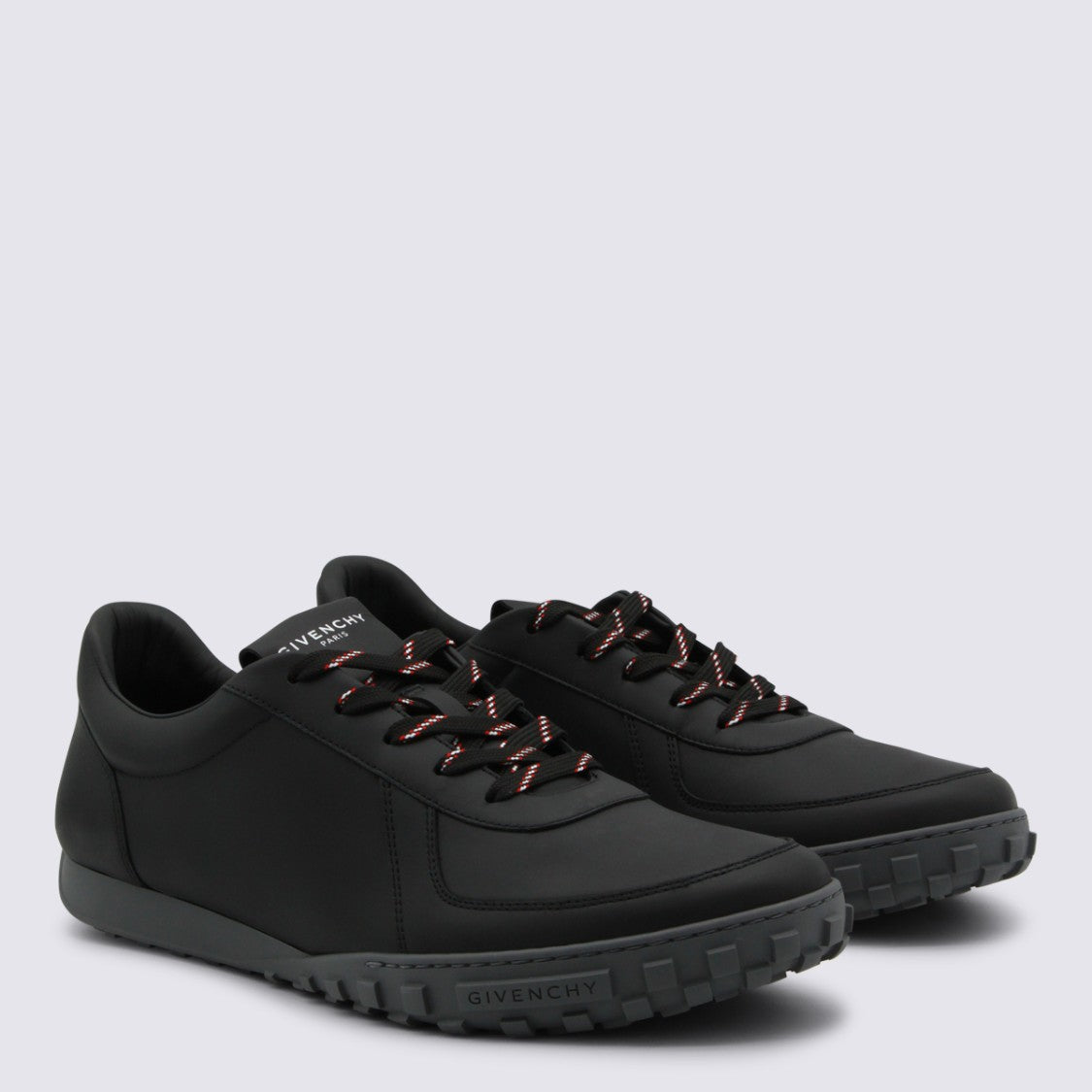 Givenchy Low-Profile Black Sneakers With Textured Rubber Sole