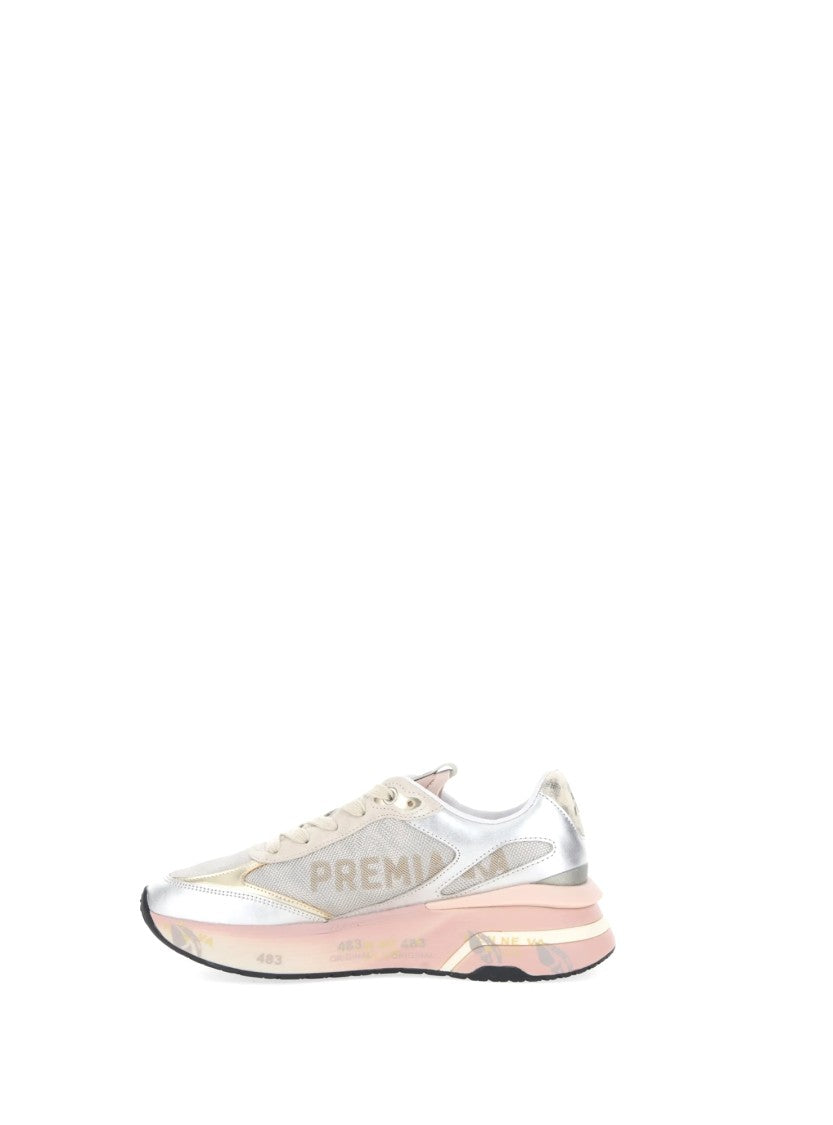 Premiata Silver Technical Fabric Sneakers