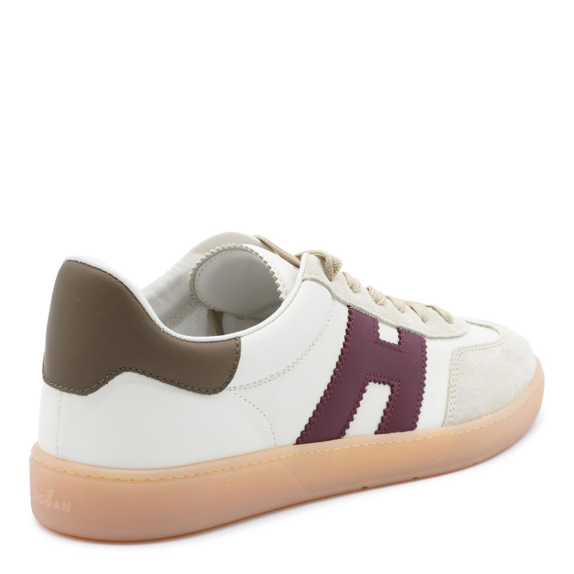 Hogan Low-Top Sneakers With Beige Suede Overlays