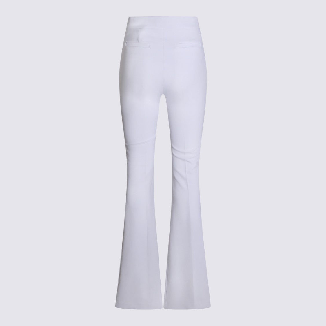 Elisabetta Franchi Flared Ivory Trousers