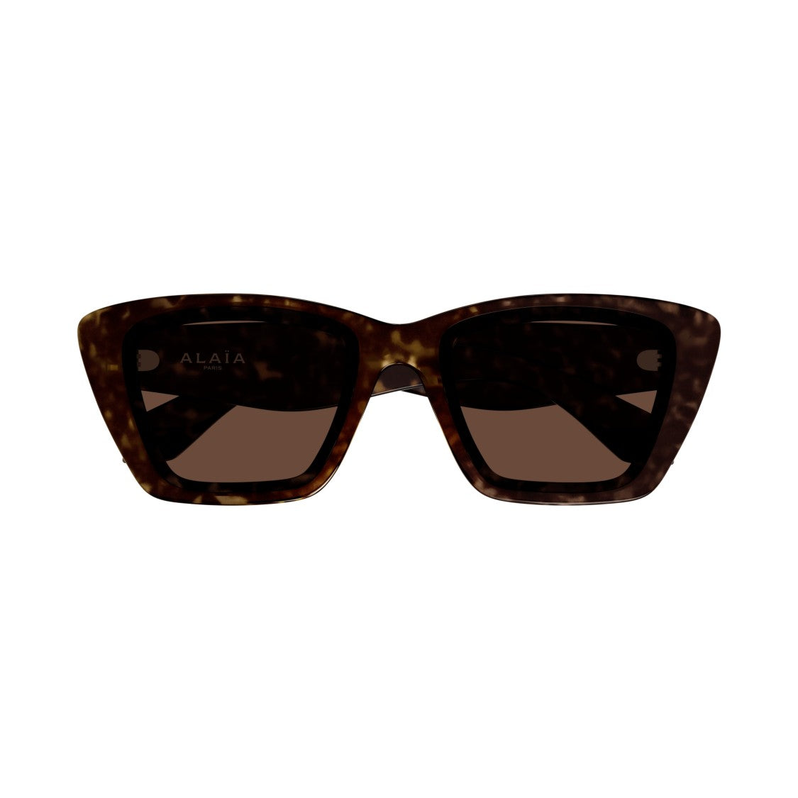 Azzedine Alaïa Oversized Square Sunglasses With Tortoiseshell Frame And Logo Accents