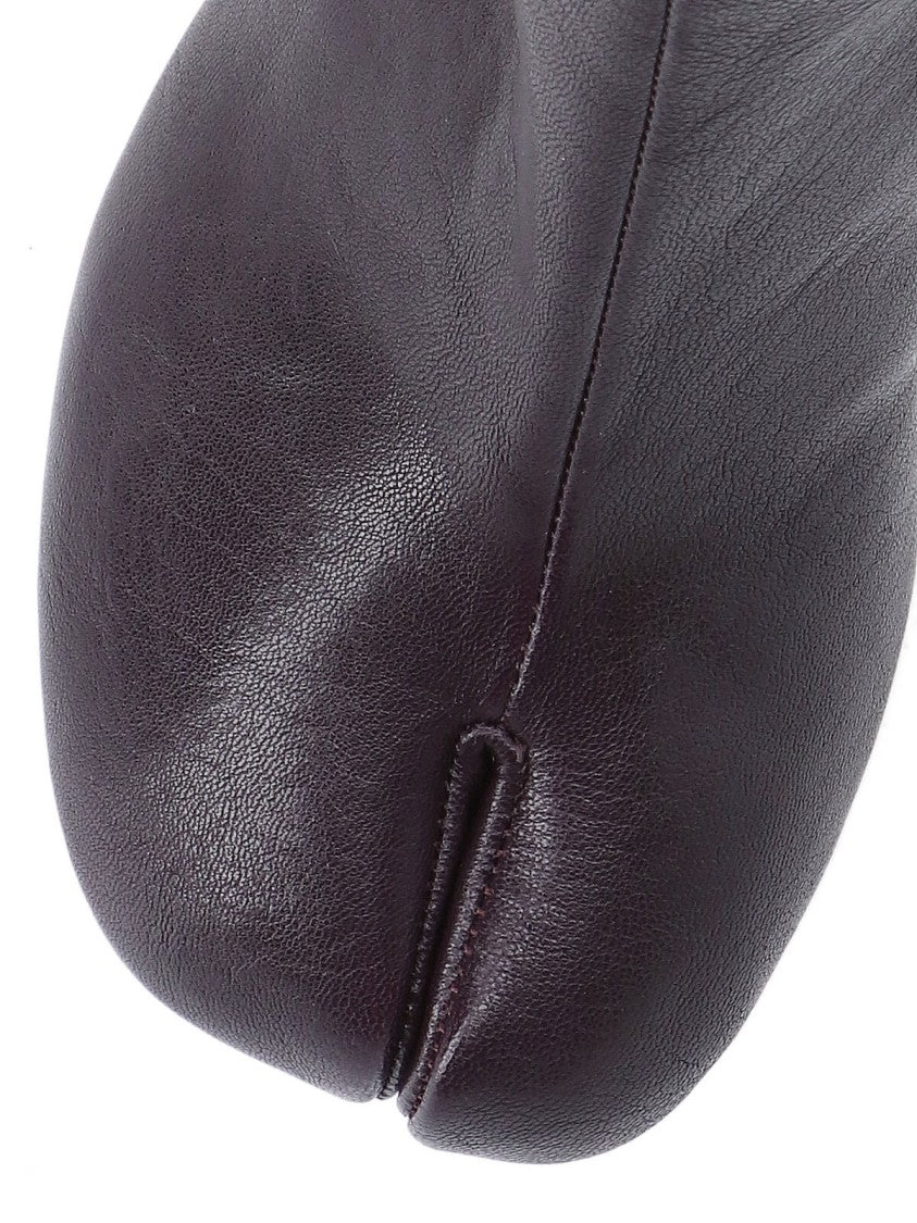 Maison Margiela Split-Toe Dark Brown Leather Ankle Boots