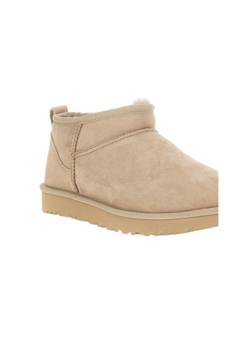 Ugg Beige Sheepskin Classic Ultra Mini Boots