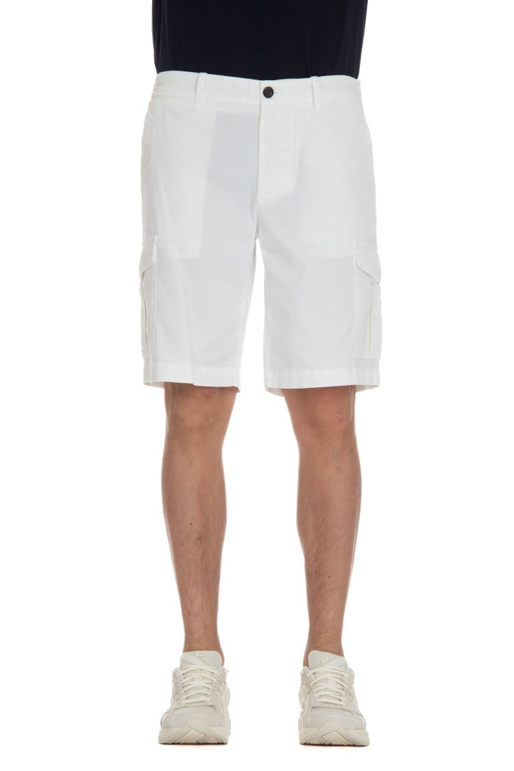 Eleventy Comfort Cotton Cargo Bermuda