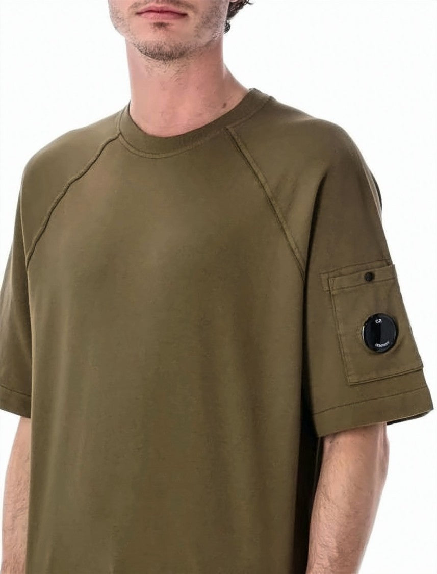 C.P. Company Light Fleece Cotton Short-Sleeve T-Shirt