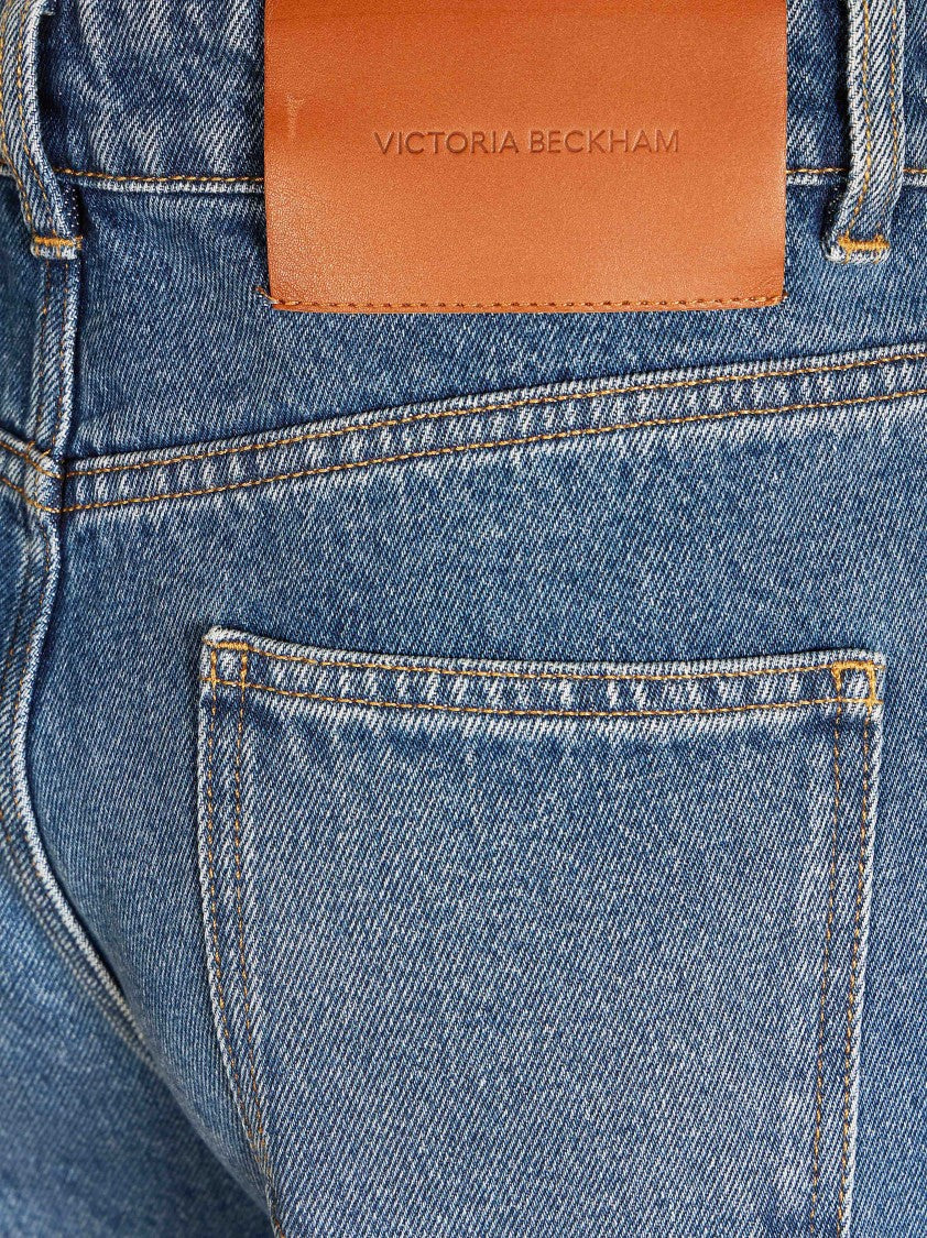 Victoria Beckham Julia Cotton Straight-Leg Jeans